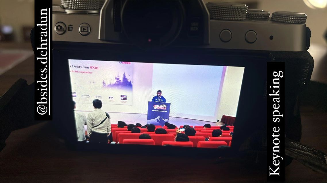 My First Keynote: A Journey to the Stage at BSides Dehradun